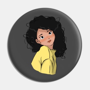 cute curly girl Pin