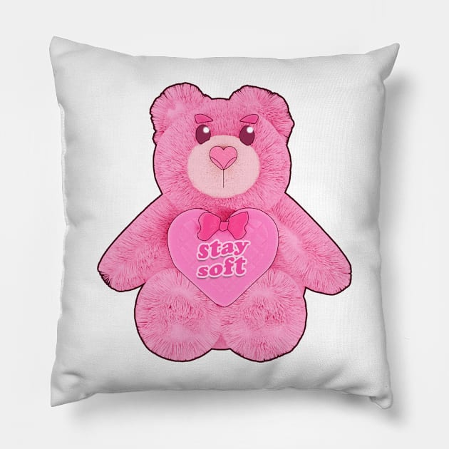 Stay Soft Teddy Pillow by VelvepeachShop