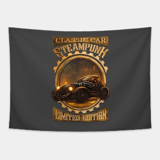 Classic, gothic and elegant steampunk car Tapestry