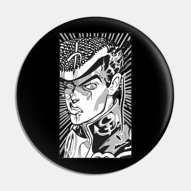 Josuke JJBA Anime Fanart Pin by Planet of Tees