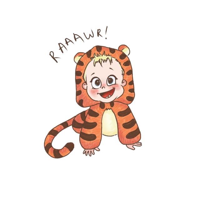 Tiger baby RAAAAWR ! by ArtInPi