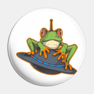 Frog is alien Pin