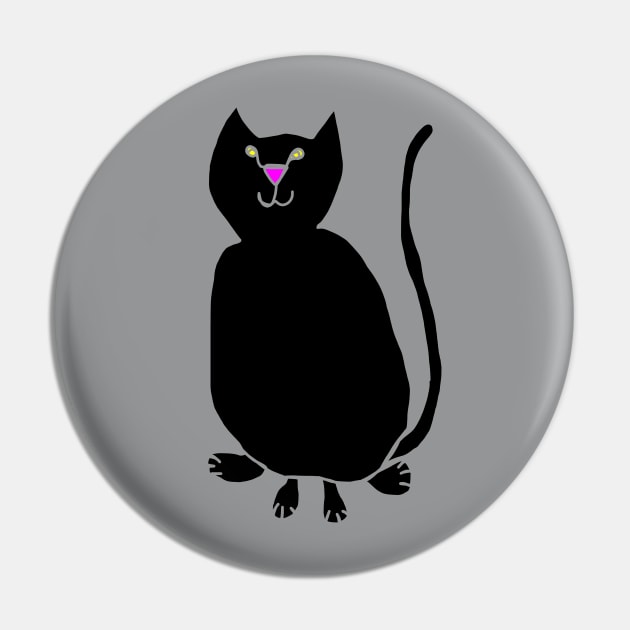 Cat Hiding in Plain Sight Pin by ellenhenryart