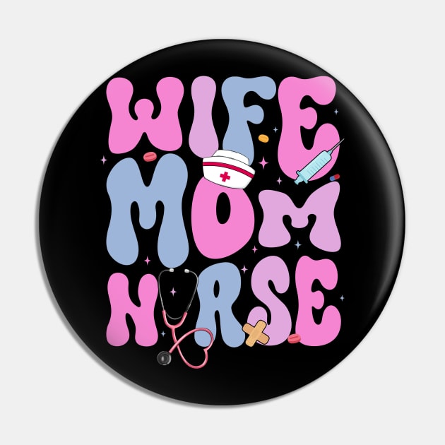 Wife Mom Nurse Gift for woman Mother day Pin by inksplashcreations