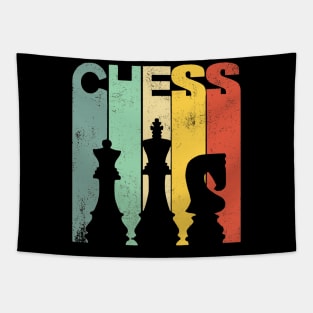 Retro Vintage Chess Players Tapestry