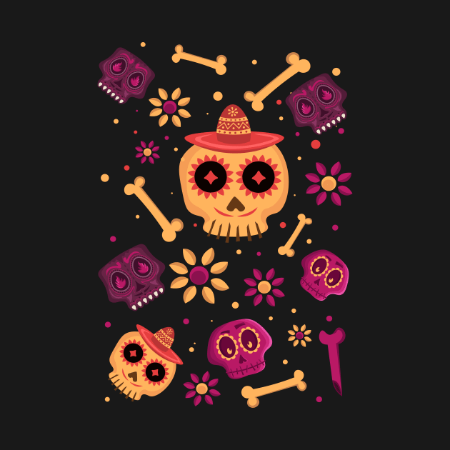 Mexico skulls by Yeroma