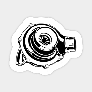 TURBO CHARGER Car part jdm illustration Magnet