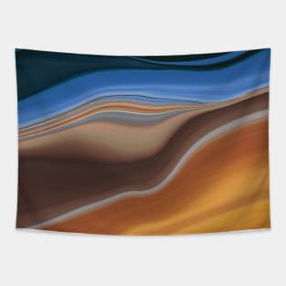 Orange Evening Sky Tapestry