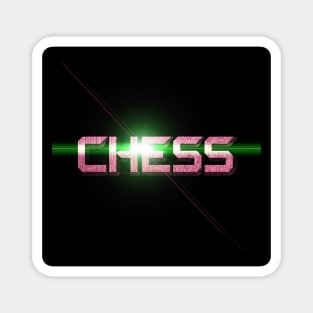 Cool Chess Design - Pink Magnet