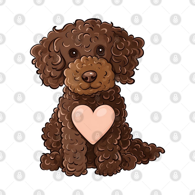 Valentine Poodle Shaped Chocolate by Chromatic Fusion Studio