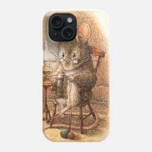 “Mrs Mouse Knitting” by Beatrix Potter Phone Case