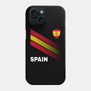 Vintage Spain Sunflower Flag Spain Soccer Lover Phone Case