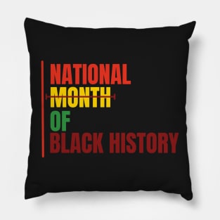 national month of Black History Pillow