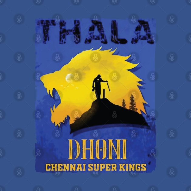 Dhoni | Chennai Super Kings Fan | Thala | Indian Cricket Jersey by JammyPants