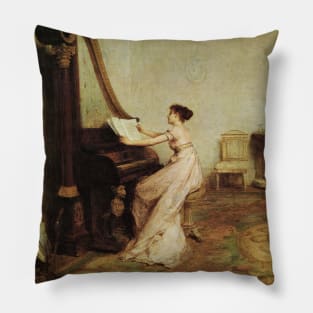 Music When Soft Voices Die, Vibrates In The Memory by William Quiller Orchardson Pillow