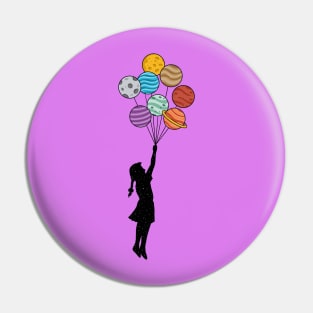 Planets balloons Pin