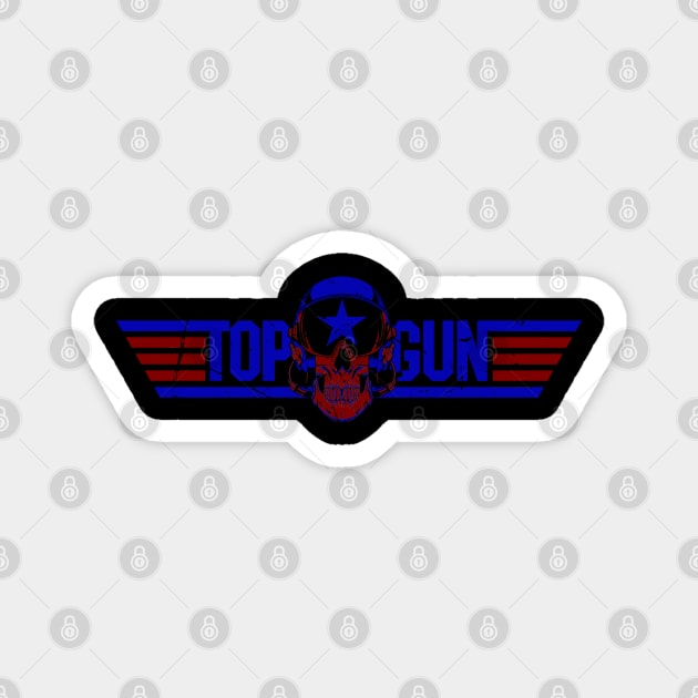 top gun skull dead Magnet by HANASUISI