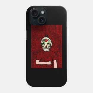 Nakamoto NFT - Mysterious Male Character Doodle Phone Case