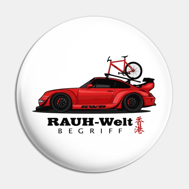 RWB 911 Bike Roof (Red) Pin by Jiooji Project