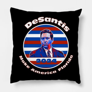 DeSantis 2024 Make America Florida Pillow
