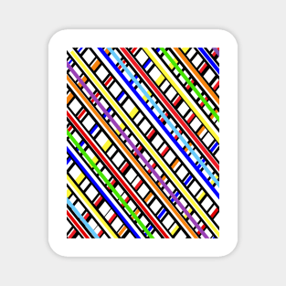 Colorful lines Magnet