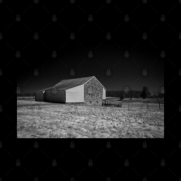 McPherson's Barn in Black and White by Enzwell