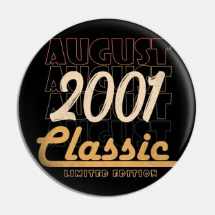 august 2001 birthday Pin