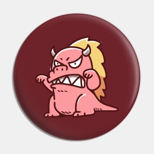 Angry Red Zilla Pin