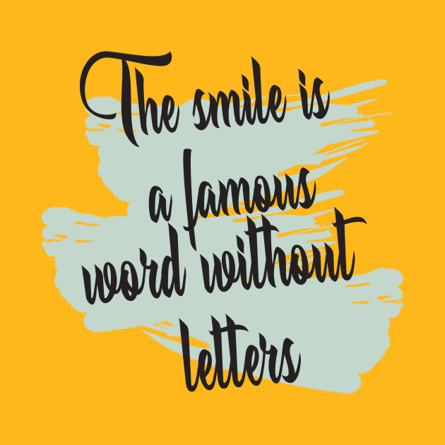 The smile is a famous word without letters by Blocks