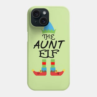 The Aunt Elf Matching Family Group Christmas Party SANTA Phone Case