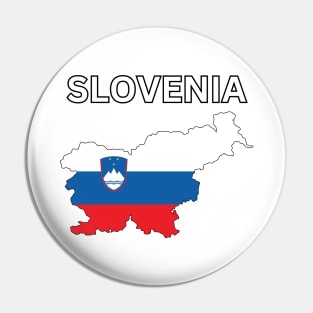 Slovenia Flag Map Pin