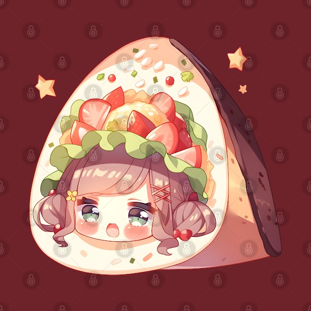 Chibi Anime Taco Girl Adorable by Chibidorable