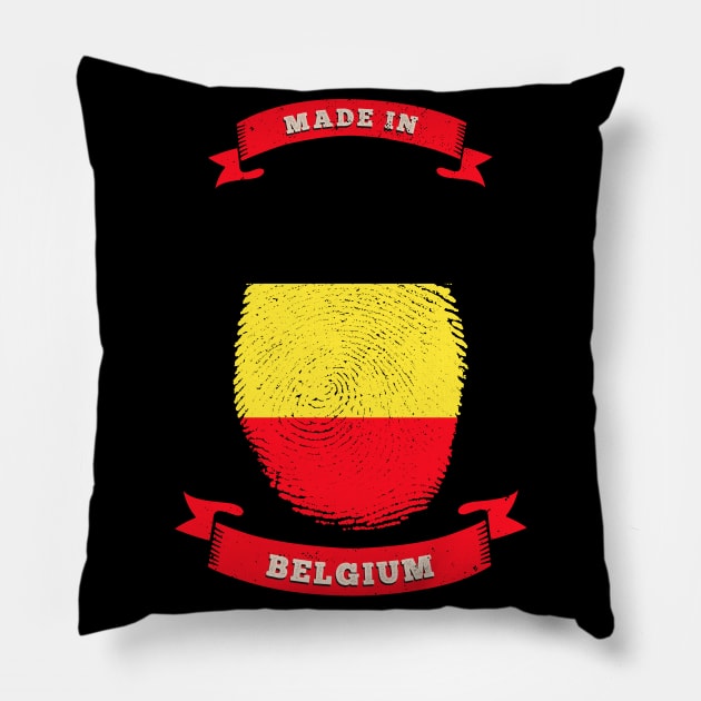 MADE IN BELGIUM FINGERPRINT Birthday Pillow by G33KT33S