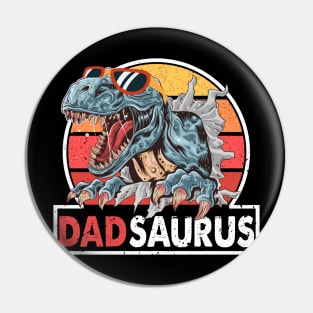 Father's Day 2021 Men's Dadsaurus Happy Father's Day 2021 Pin