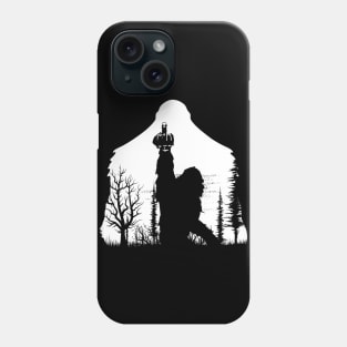 Funny Bigfoot Middle Finger for Squatch Believers T-shirt Phone Case