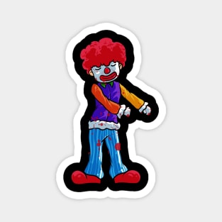 Dabbing  Flossing Clown Scary Trick-or-Treat Kids Magnet