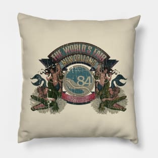 VINTAGE - 1984 World's Fair Retro Pillow