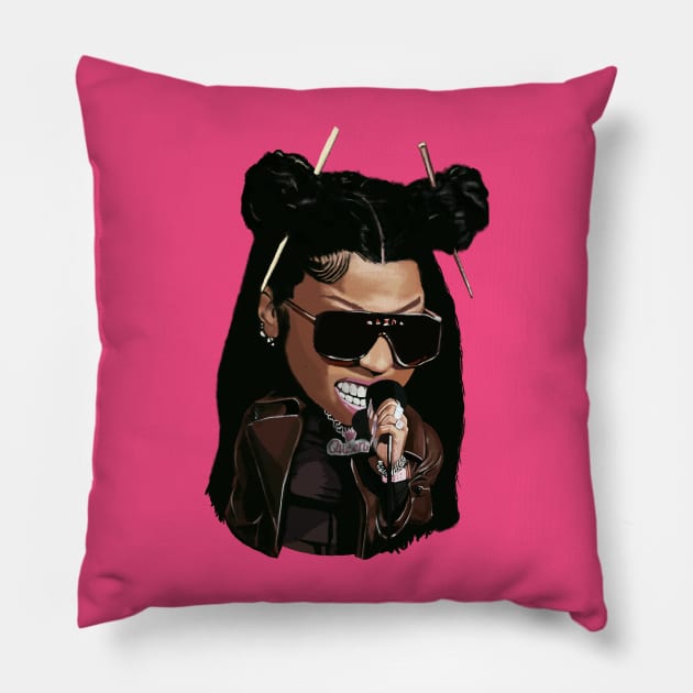 Queen of Rap! Pillow by ericjueillustrates