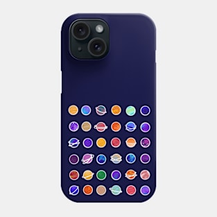Doodly Planet Pattern Phone Case