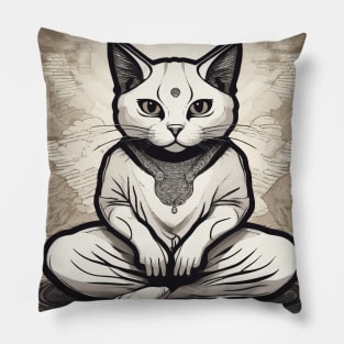 Zen Cat Pillow