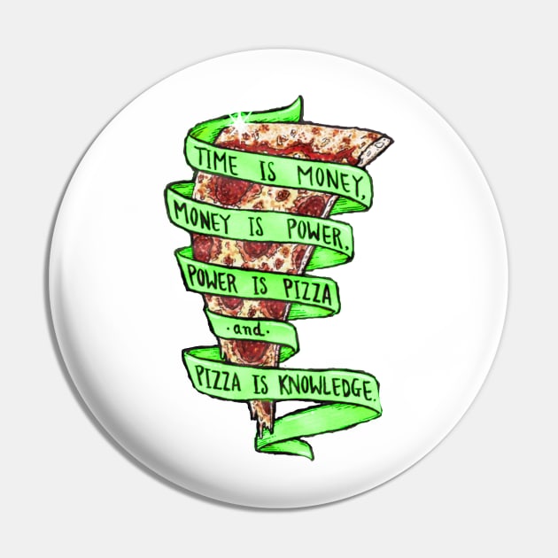 Trust in green pizza Pin by cptpuggles