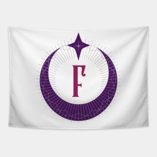 F - Moon Monogram Tapestry