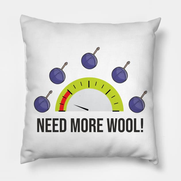 Knitting Sewing Crochet Quilting Knit Crochet Yarn Indicator Pillow by TellingTales