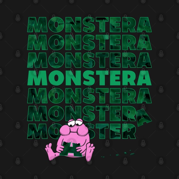 Monstera Monster modern Text design by SuRReal3D