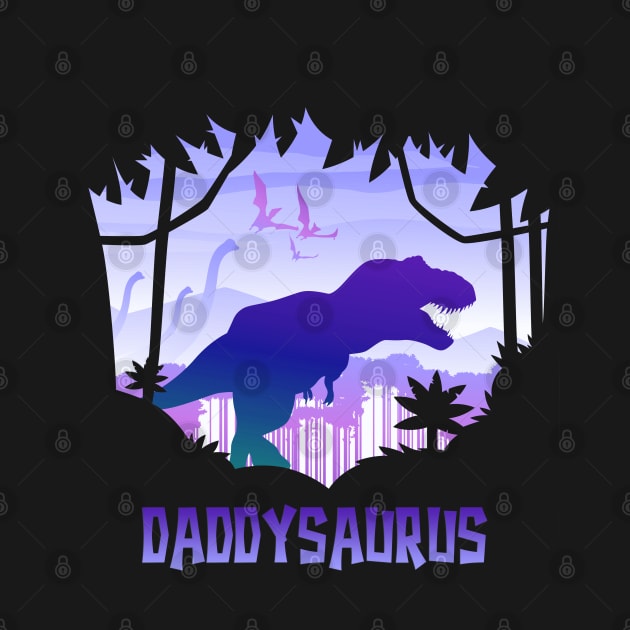 Daddysaurs T-Rex Daddy Saurus Matching Dinosaur by PinkyTree