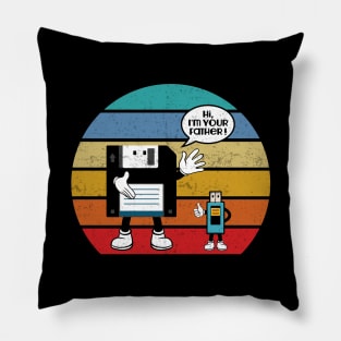 Floppy Disk Gaming Nerd Vintage 80s Years Pillow