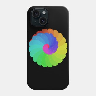 Rainbow Spiral Flower Phone Case