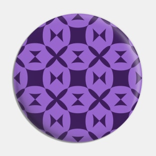 Purple Indiana Patchwork Pattern Pin