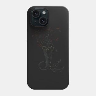 mermaid Ariel skeleton Phone Case