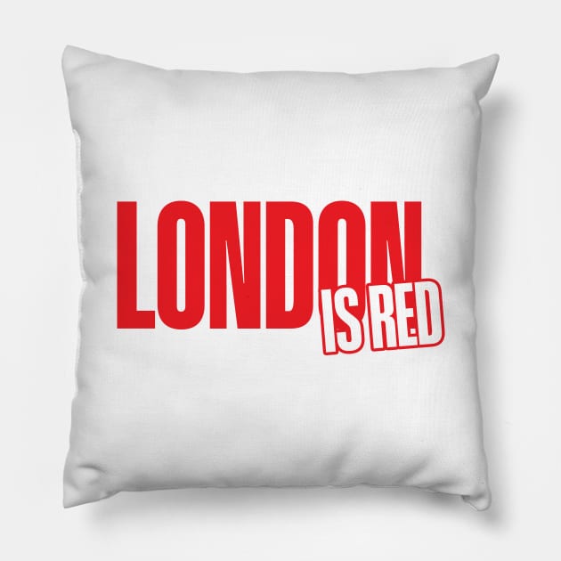 London is Red Pillow by Footscore